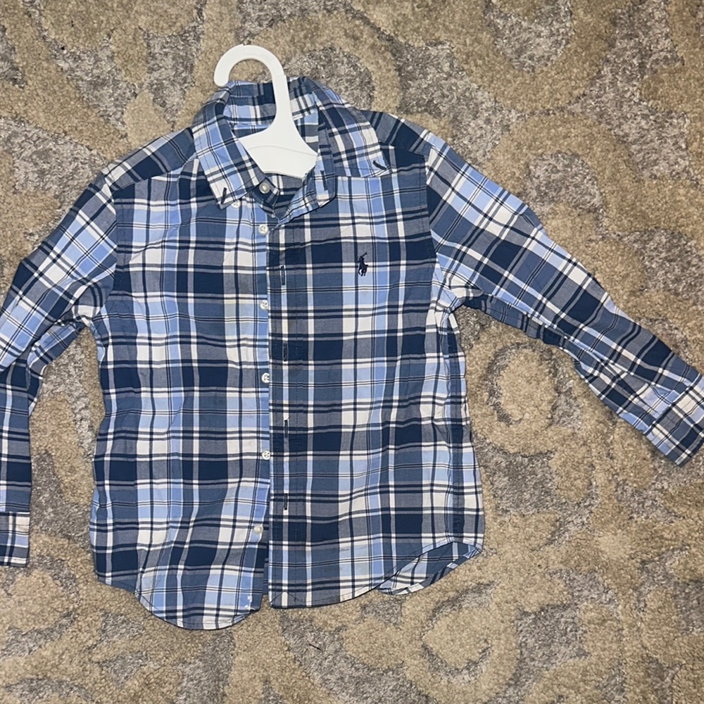 Ralph Lauren Blue Plaid Shirt